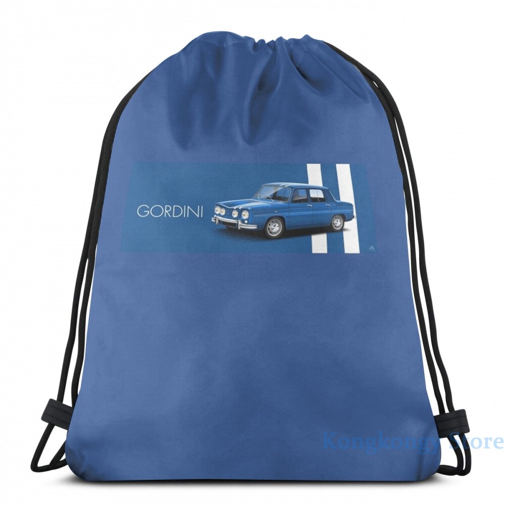 Divertente stampa Grafica Auto Art - Renault 8 Gordini USB Carica Zaino sacchetti di Scuola uomini Donne borsa Da Viaggio borsa del computer portatile: Drawstring Bag