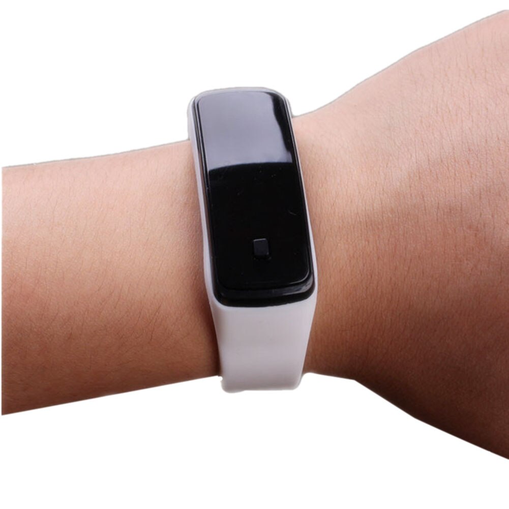 Sport LED Frauen Uhren Süssigkeit Farbe Silikon Gummi Touchscreen Digitale Uhren Wasserdicht Armbinde Armbanduhr TC21