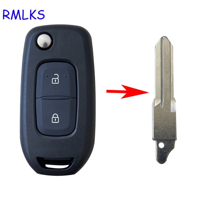 Replacement Remote Car Key Folding Flip Remote Key Shell Case Fob 2 3 Buttons for Renault Kadjar Koleos: 2BTN A