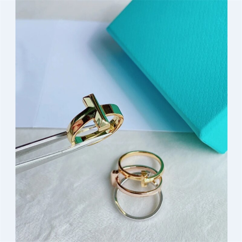 TIF T1 pure silver 925 women's classic ring, accessories make you more attractive and bright