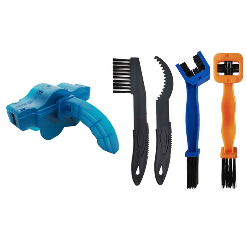 Kit de limpieza de cadena de bicicleta de carretera, limpiador de engranajes, cepillo de limpieza, mantenimiento de ciclismo, guante, herramienta: kit-3