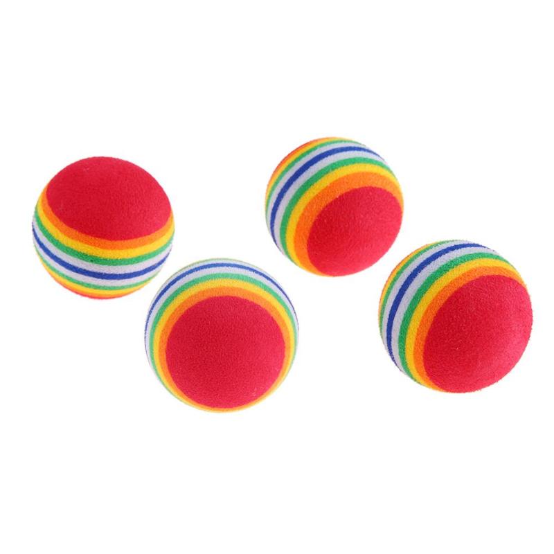 Balle de Golf molle de bande d'arc-en-ciel d'eva avec la longévité et la dureté suffisantes outil d'aide de pratique extérieur d'intérieur 30 pièces 38mm
