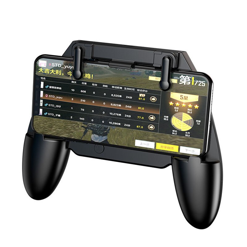 Mobiele Controller Mobiele Game Controller Met Auto Modus Fire Knop Richten En Schieten Triggers Gamepad Voor 4.7-6.5" telefoon: Default Title