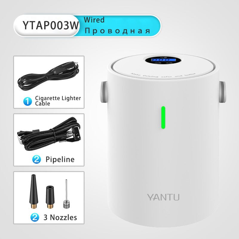 12V 150PSI Digital Car Air Compressor Portable Mini Car Tyre Inflator Air Pump Rechargeable for Auto Emergency Motorcycle Ball