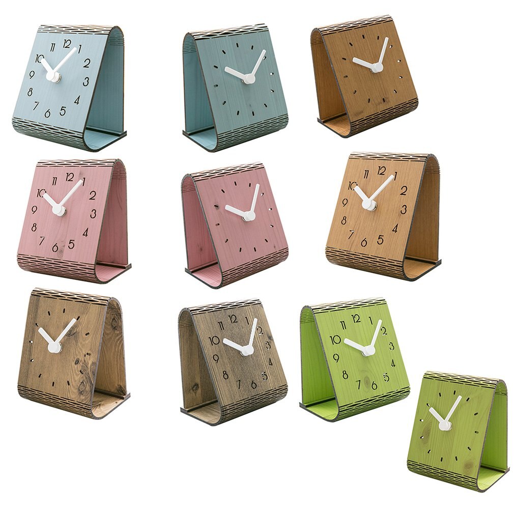 American Modern Minimalist Desktop Clock Desktop Decoration Table Clock Bedroom Mute Pendulum Clock Home Wall Clock