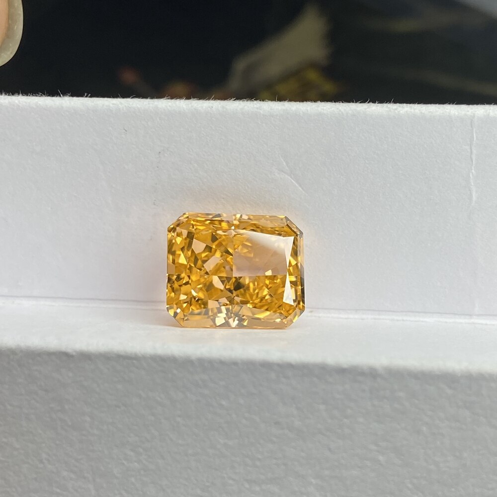 Meisidian 6A Cz Diamant 10X12Mm 12 Cts Verpletterd Radiant Cut Morganite Roze Zirconia Steen