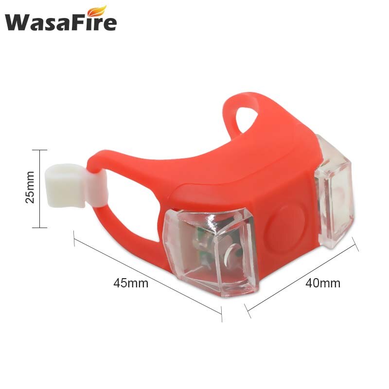 Mini silikone led cykellys styr hjul cykel for baglygte mtb baglygter nat advarsel pandelampe cykel baglygte
