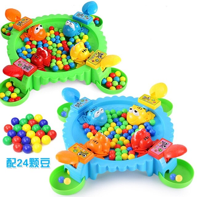 Intresting Toys Hungry Frog Eating Beans Games Family Party Parent Play Interactive Game For Children Stress Relief Toy: B for four people