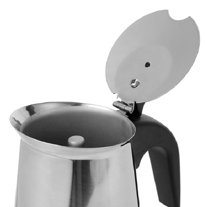 Stainless Steel Coffee Pot Mocha Coffee Latte Filter Stove Coffee Maker Pot Filter Beverage Tools