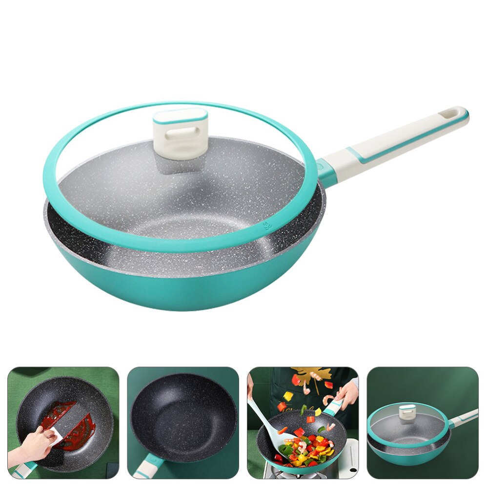 1pc Induction Cooker Wok Maifan Stone Non-stick Frying Pan Cookware for Kitchen: Default Title