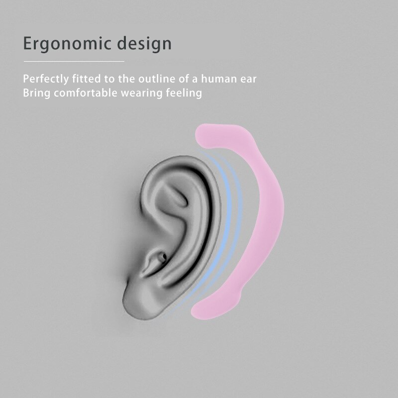 Crochet d'oreille en Silicone, Protection d'oreille douce et confortable, Gel à accrocher