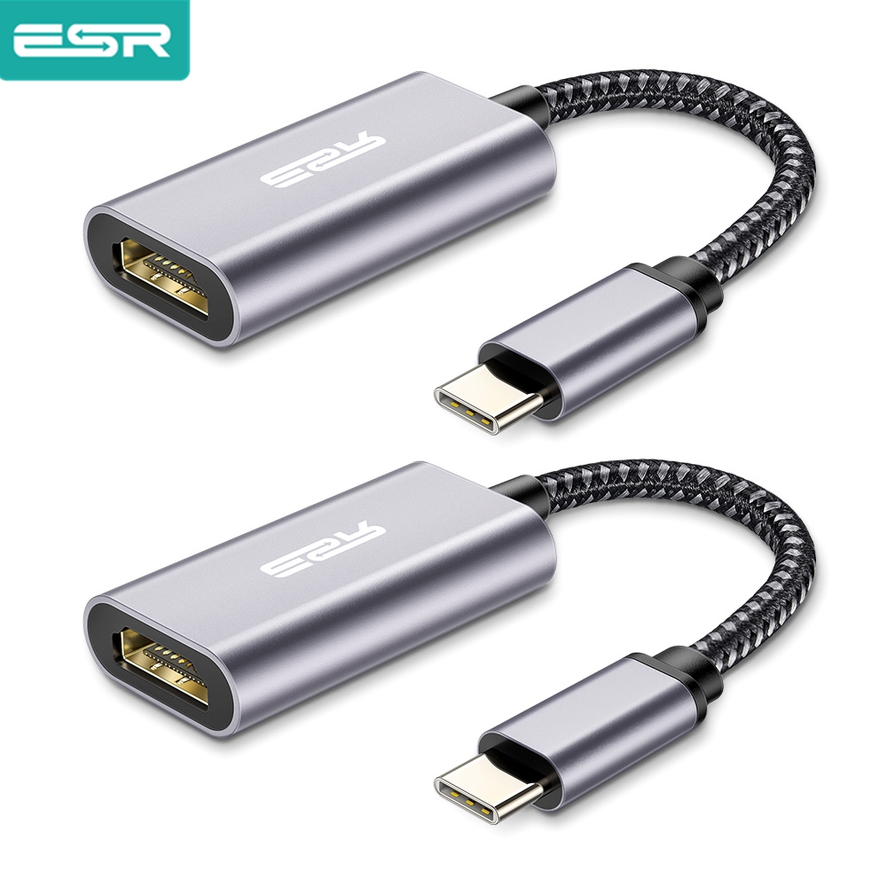 ESR Medio USB Adapter for USB 3.1 USB-C to HDMI Converter for MacBook Air Pro Matebook/Samsung Tablet iPad Adapter: 2PCS