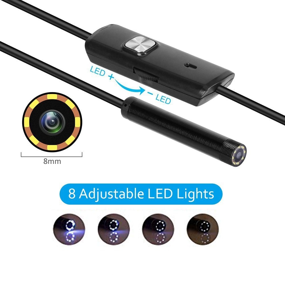 8mm -tyypin c-endoskooppikamera joustava mobiiliboroskoopille usb-kameraongelma älypuhelimen videoendoskooppi androidille