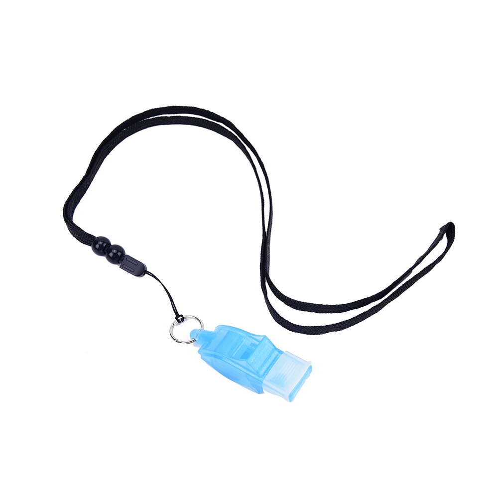 1Pc Dolphin Shape Football Soccer Sports Referee Whistle Emergency Survival tool: Blue