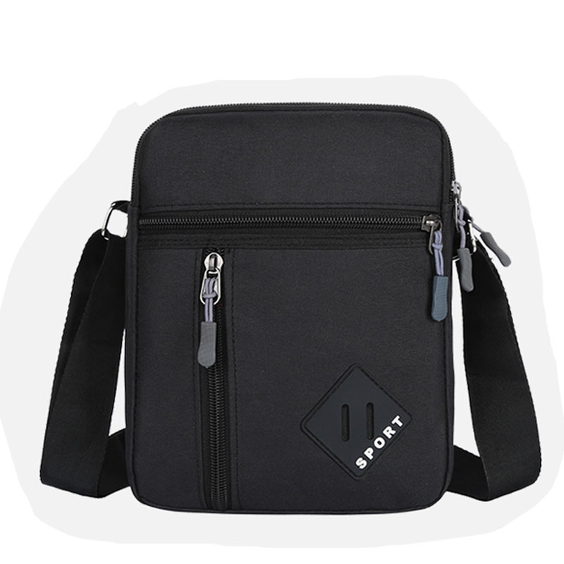 Bolso lateral para hombre, bandolera de negocios, versión coreana de , bandolera de hombro individual de lona de gran capacidad para hombre