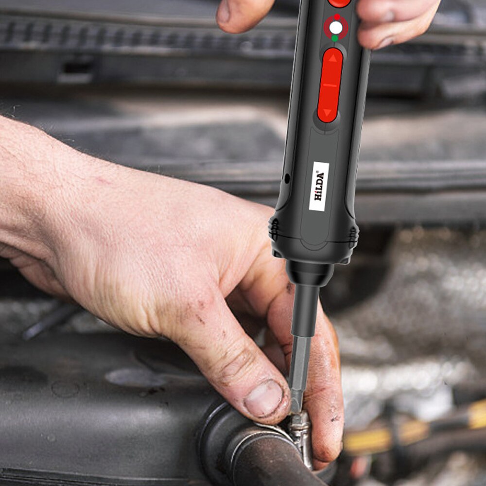 HILDA Electric Screwdriver Set Cordless Electric Drill Mini USB Rechargeable with LED Indicator Light and 19pcs Bits Drill