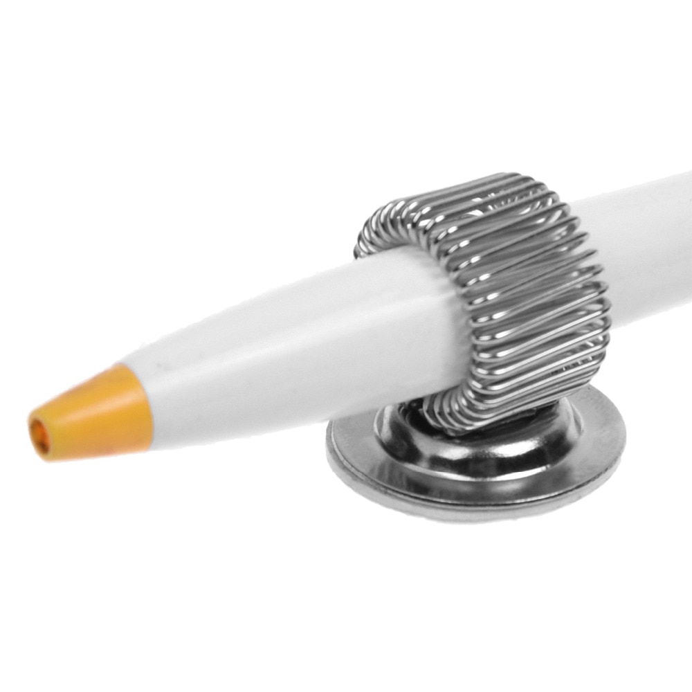 XRHYY 5Stck Metall Selbst Klebe Stift Clip Stift Halfter mit Frühling Schleife