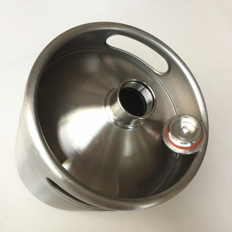 5 Liter Stainless Beer Kegs Portable Stainless Volume 176Oz Mini Keg Beer Growler Home Brew Draft Beer Pail Bar Accessories