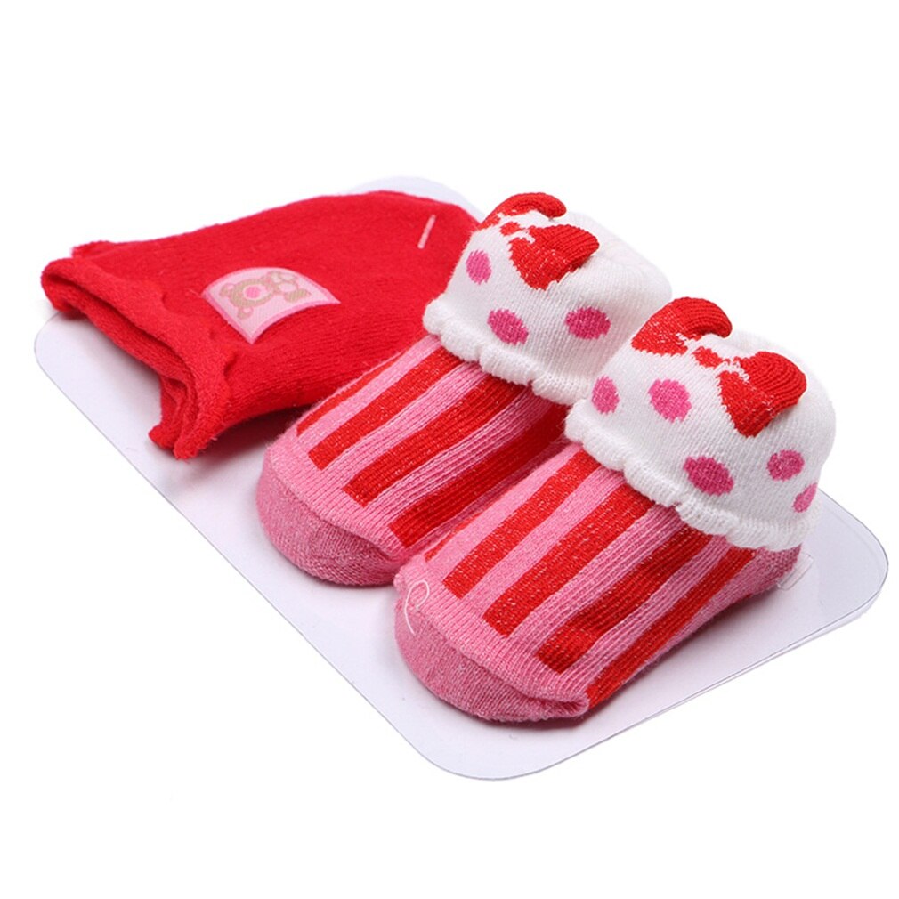 Coloridos calcetines de algodón para niños y niñas, calcetín cálido antideslizante, Unisex, 6/12 pares/3 paquetes