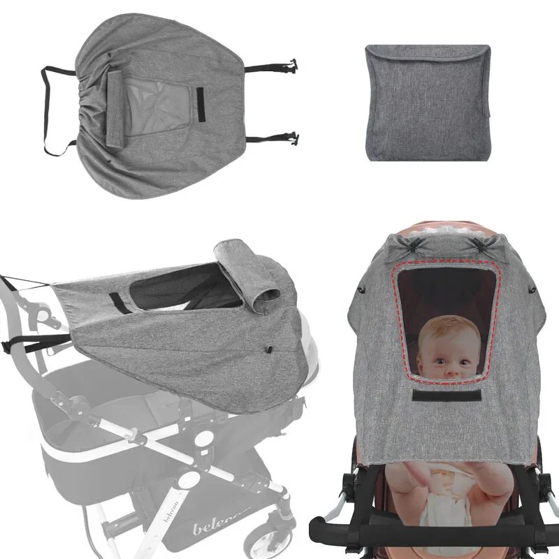 Accessori per passeggino Blocchi parasole Antivento Impermeabile Protezione UV Copertura parasole Attività tutto'aperto Zanzariera per insetti