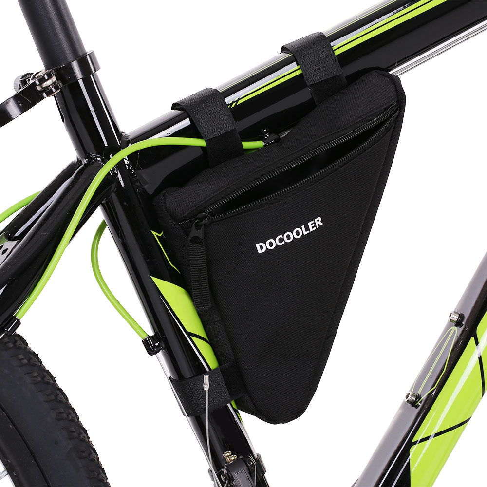 Docooler triángulo ciclismo bicicleta sillín delantero tubo marco bolsa bolsa soporte bolsa al aire libre