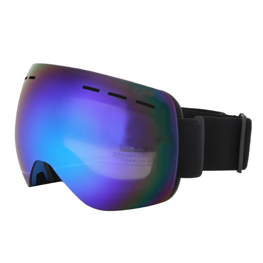 Vuxna unisex utomhus dubbla lager anti-imma skidglasögon bred synvinkel anti-vindskydd klätterglasögon: Blå