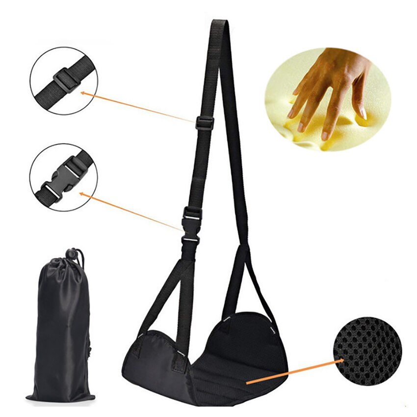 Verstelbare Gesp Voet Hangmat Reizen Geheugen Katoen Mesh/Flanel Voetsteun Pads Mat Hangmat Desk Voeten Voetsteun Hangmat Schommel bed
