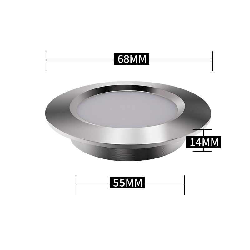 Spot led slim inbyggd spotlight tak downlight 110v-220v köksskåp vitrinskåp badrumslampa inbyggd