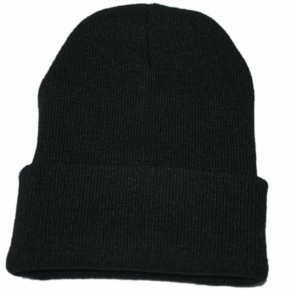 Unisexe Slouchy tricot bonnet Hip Hop casquette hiver Ski adulte chapeau Hip-hop tricoté acrylique fibres chapeau en stock #25: A