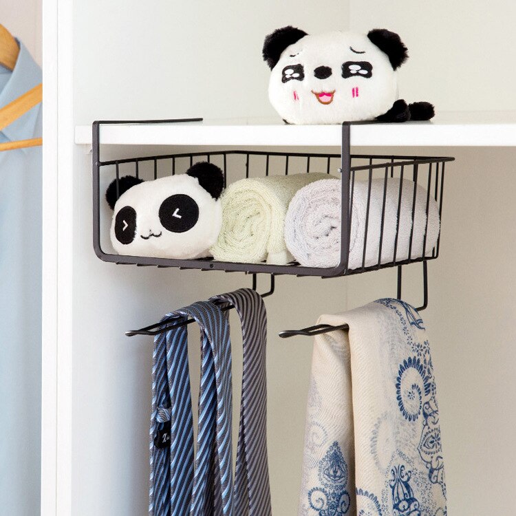 Skap hengende kurvstativ metallrekvisita kjøkkenhylle innebygd opphengsstativ