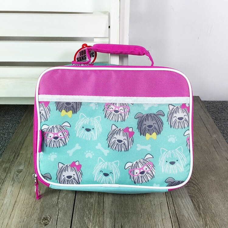 Sac repas isotherme, chiens et chiens, amoureux du cœur, pour l'école, garçons, filles, femmes, sac fourre-tout pour nourriture, pique-nique thermique