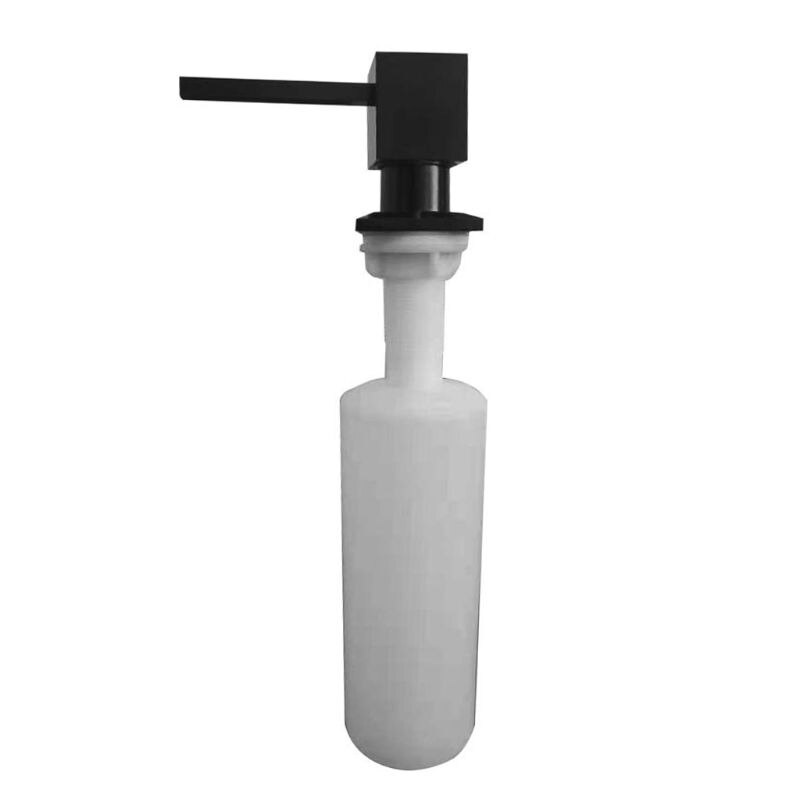 Liquid Soap Dispenser Sink Soap Dispenser Liquid Refill Bottle for Kitchen Basin: Black