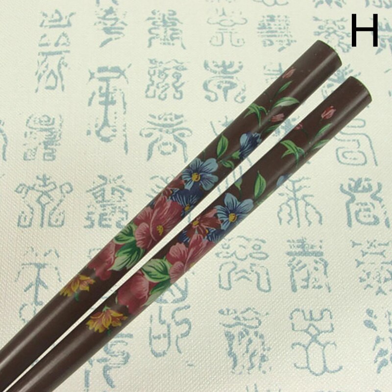 2 stk/sæt vintage håndlavede hårpinde maling japansk træ hårnåle hårspænde til kvinder naturlige kinesiske spisepinde i træ: H