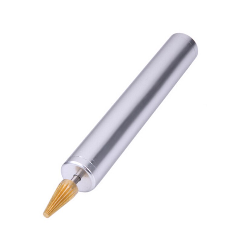 Brass Leather Craft Top Edge Dye Roller Pen Applicator Leather Craft Oil Painting Making Tool Leather Edge Oil Pen-37: Silver