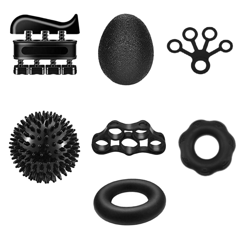 5/6Pcs Strength Exercise Gripper Adjustable Hand Grip Counter Finger Puller Training Finger Trainer Strength Exercise Tool