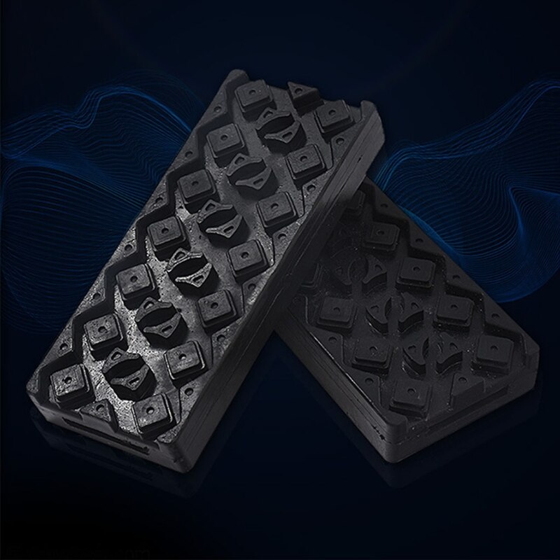 2x Tire Traction Mat Recovery Track Portable Emergency Device for Snow Ice Mud Sand Used to Cars Fleet Vehicle