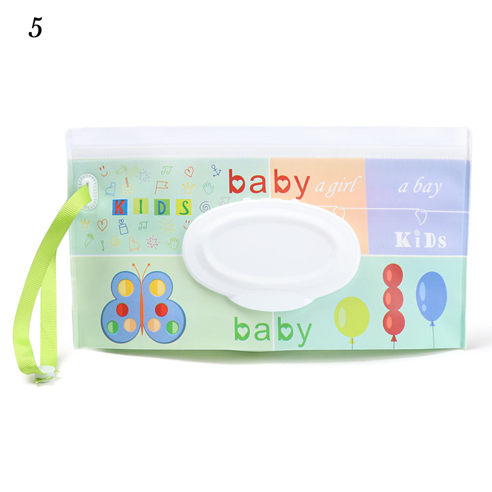 New EVA Baby Wet salviette custodia porta salviette uso riutilizzabile borsa per salviettine umidificate Flip Cover scatola per fazzoletti passeggino per esterni accessori: Style 1-5