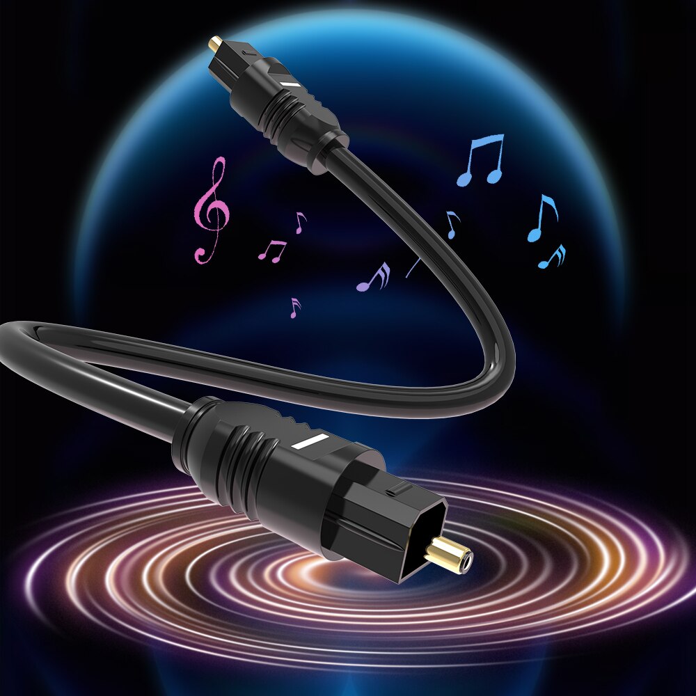 Digital Optical Audio Cable Toslink SPDIF Cable HIFI 5.1 Coaxial Cable 1m 2m For Amplifier Xbox 360 TV PS4 Soundbar Fiber Cable