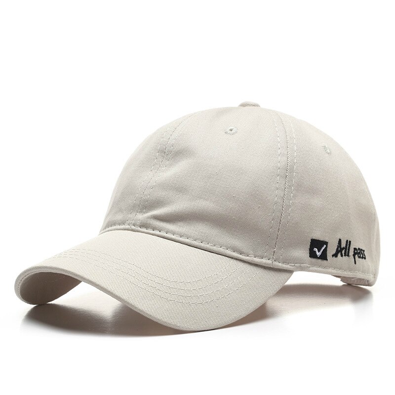 Mode Baseball Cap Voor Mannen En Vrouwen Casual Jongens Meisjes Snapback Hoed Katoen Zomer Vizieren Cap Verstelbare Hoeden Unisex: Beige