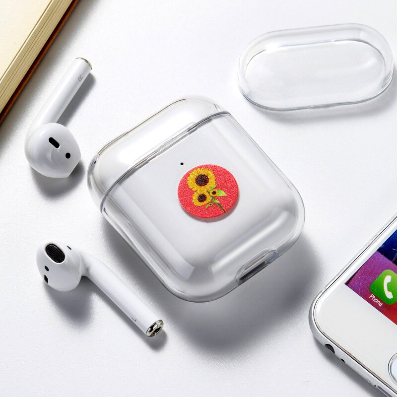 Case For Airpods Apple Case Cover Luxury Cartoon Cat Painted Hard Case Transparent On Air Pod Protective Cover for Airpod 1 2: 059