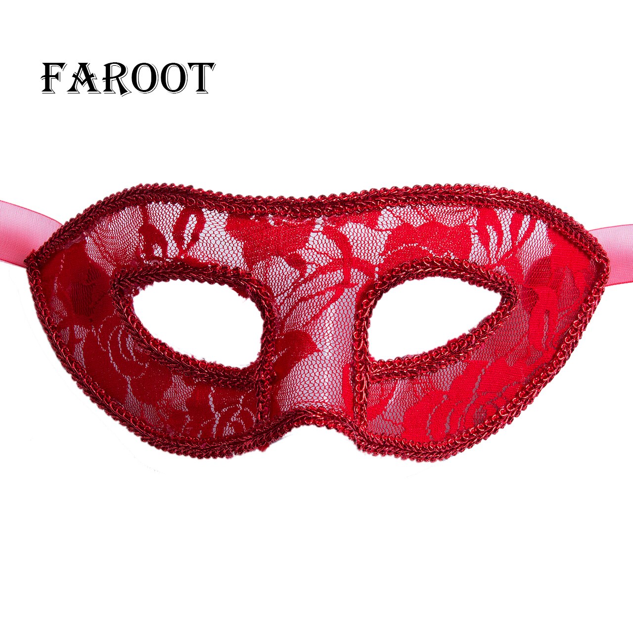 Vrouwen kant venetiaans masker bloemenmasker feest gala bal mardi gras masker: Rood