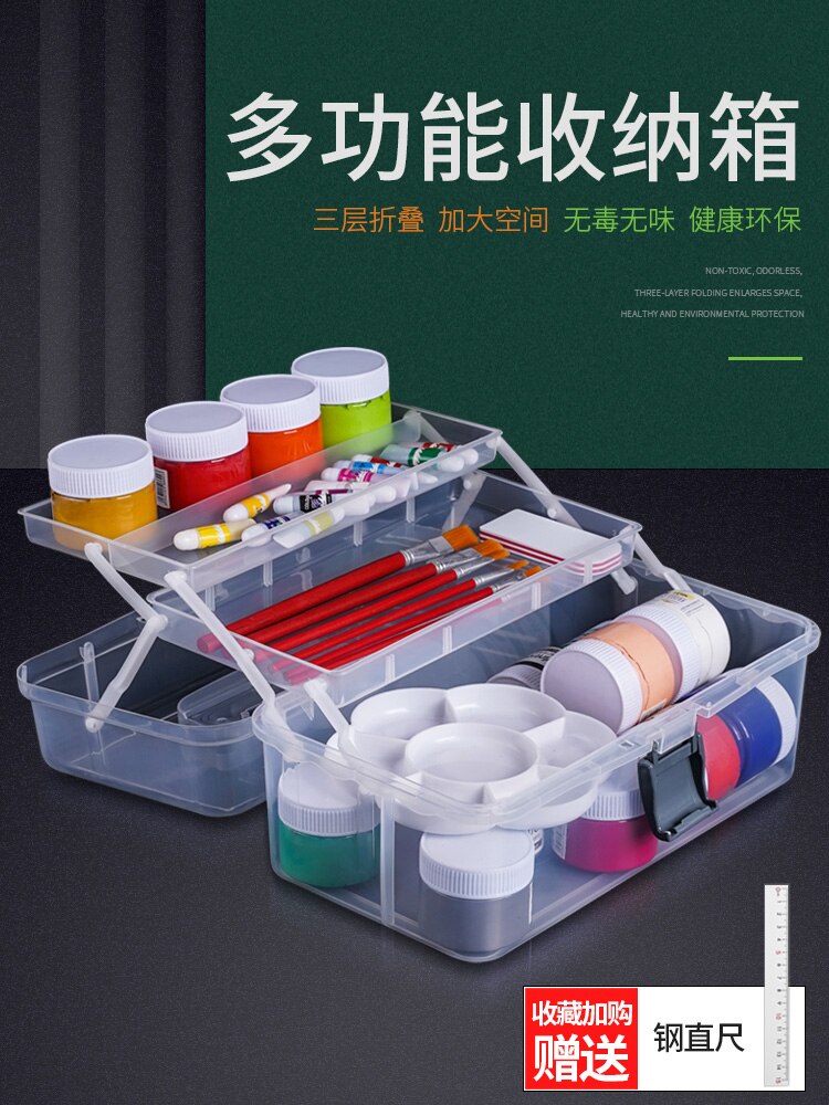 Chest Portable Tool Box Cabinet Storage Handle Plastic Tools Box Organizer Caixa De Ferramentas Tool Storage EA60GX