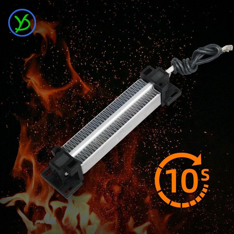 200W AC DC 24V Insulated PTC ceramic air heater constant temperature heating element 140*32*26mm