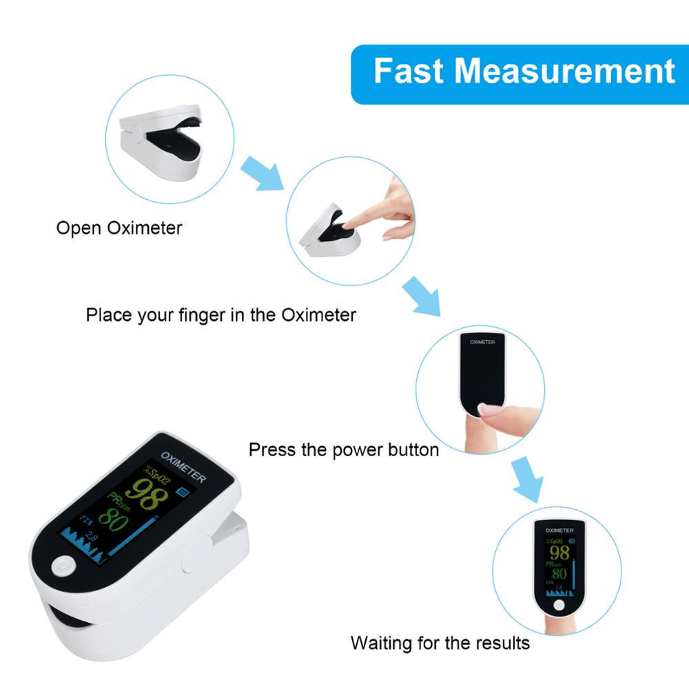 Digital fingerspids pulsoximeter oled blod ilt sensor saturimetro spo 2 oximetro de dedo pulsioximetro pulsoksymetr napalcowy