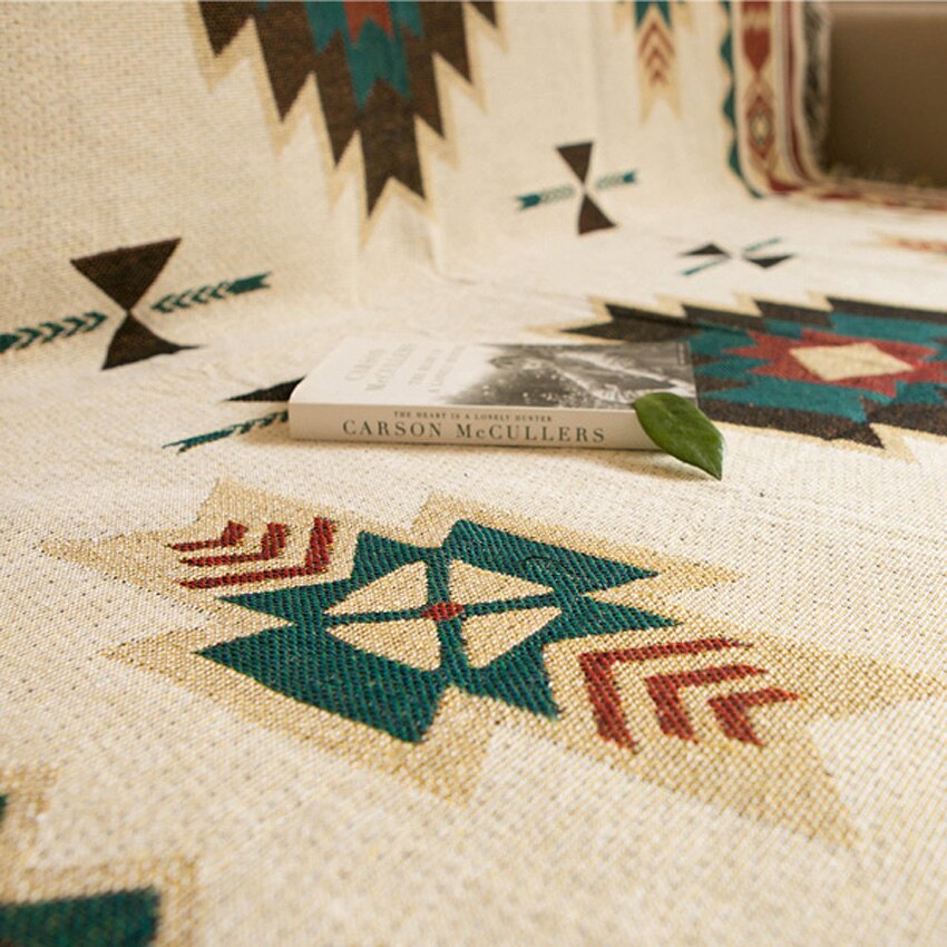 LISM nouvelle bohème coton lin couverture Mandala géométrie canapé couverture lit décoration de la maison Plaid couverture suspendue