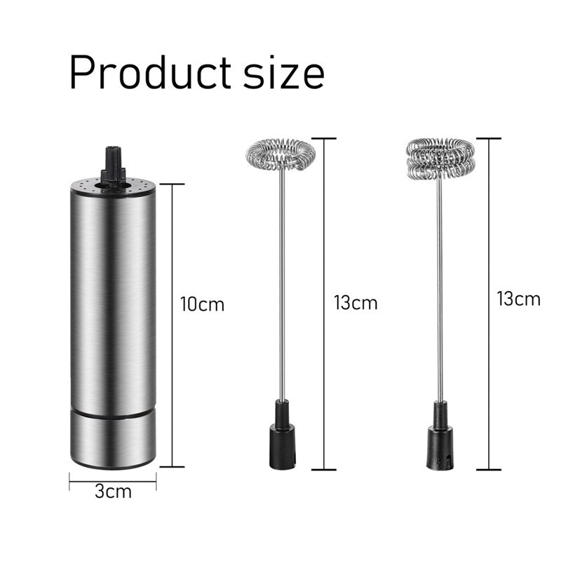 Elektrisk mjölkskummare kaffemixer 2 visp mjölkskummare köksmixer för cappuccino äggvisp drycker mixer med stativ