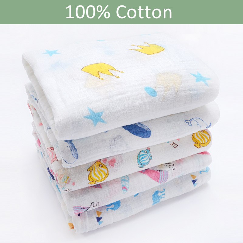 Muslinlife 1 Pc 100% Cotton Baby Swaddles Soft Breathable Blankets Style Gauze infant wrap Newborn Baby Receiving Blanket