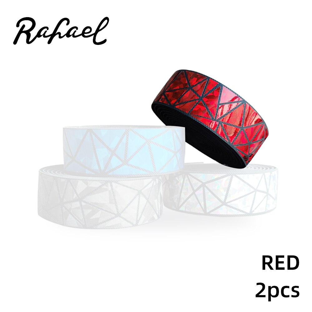 Fietsen Road Mtb Dazzling Reflecterende Driehoek Anti-Vibratie Pu Fiets Stuur Antislip Ademend Persoonlijkheid Fiets Riemen: Style2 Red