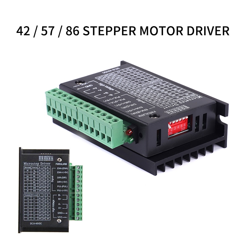 Stepper Motor Driver TB6600 Nema 23 Nema 34 42/57/86 Nema17 4A DC9-40V 1 axis Stepping Motor CNC Engraving Machine