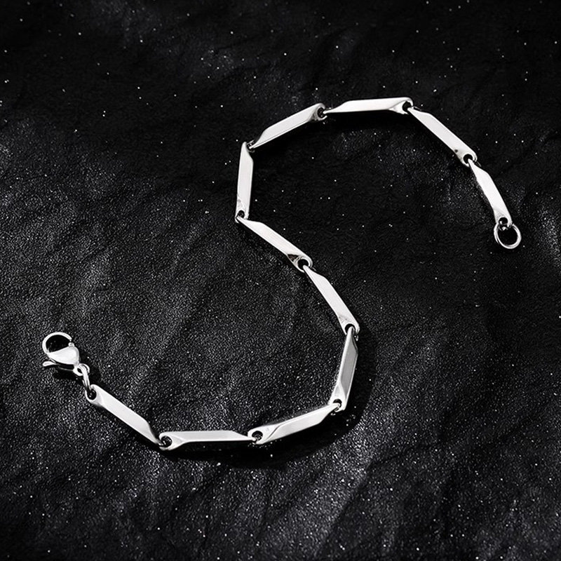 Bracelet chaîne de graines de Melon en acier inoxydable pour hommes et femmes, accessoires Punk gothique hip hop, tendance unisexe, bijoux de créateur, pour amoureux